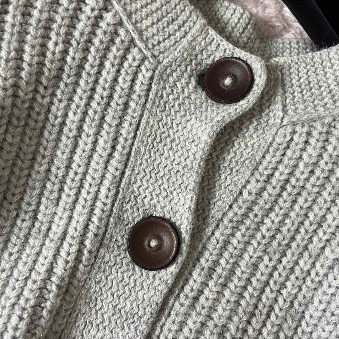 Rene 34 ジッパー カーディガン モカ ベージュ ルネ グレージュ Rene34