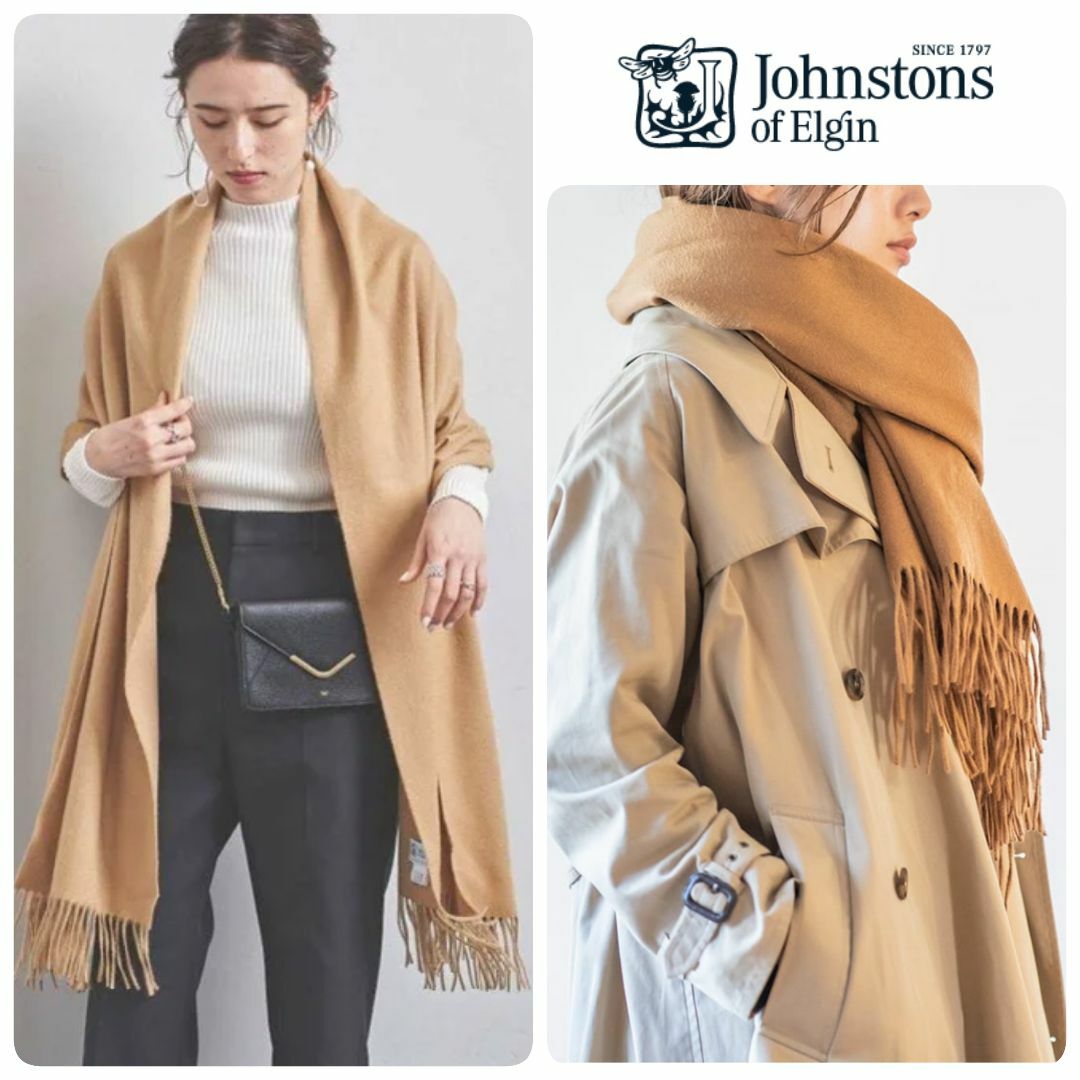 Johnstons - 日本正規代理店タグ付 新品 ジョンストンズ 大判ストール