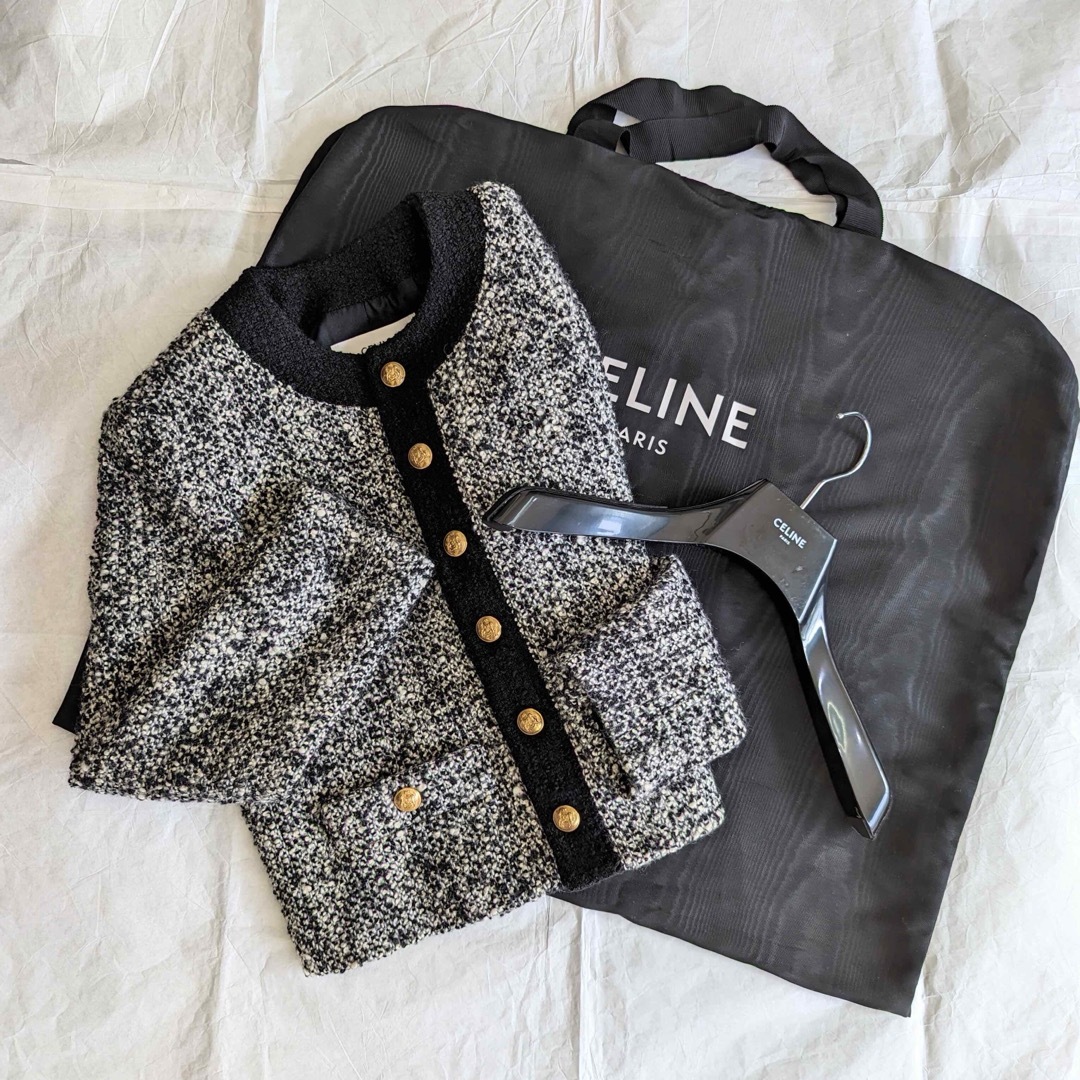 CELINE - セリーヌ ジャケット ノーカラー レディース 34サイズ