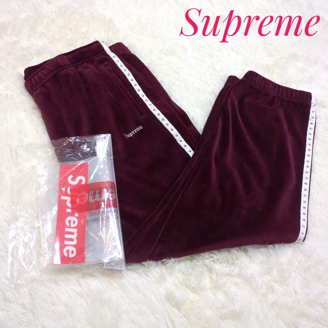 Supreme Studded Supreme Velour Pants Studded Velour Track Pant