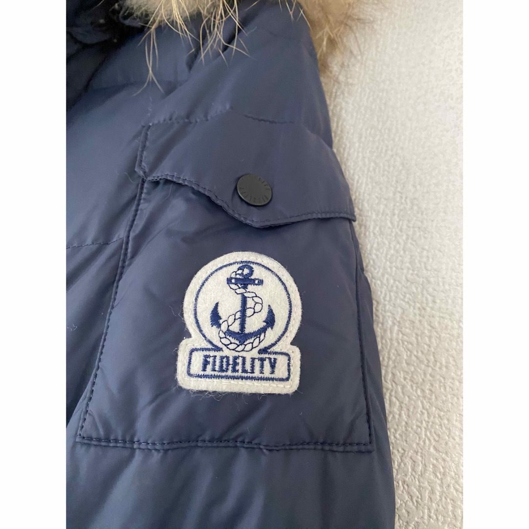 FIDELITY - FIDELITY ダウンコート ダウンジャケット ネイビー Mの通販