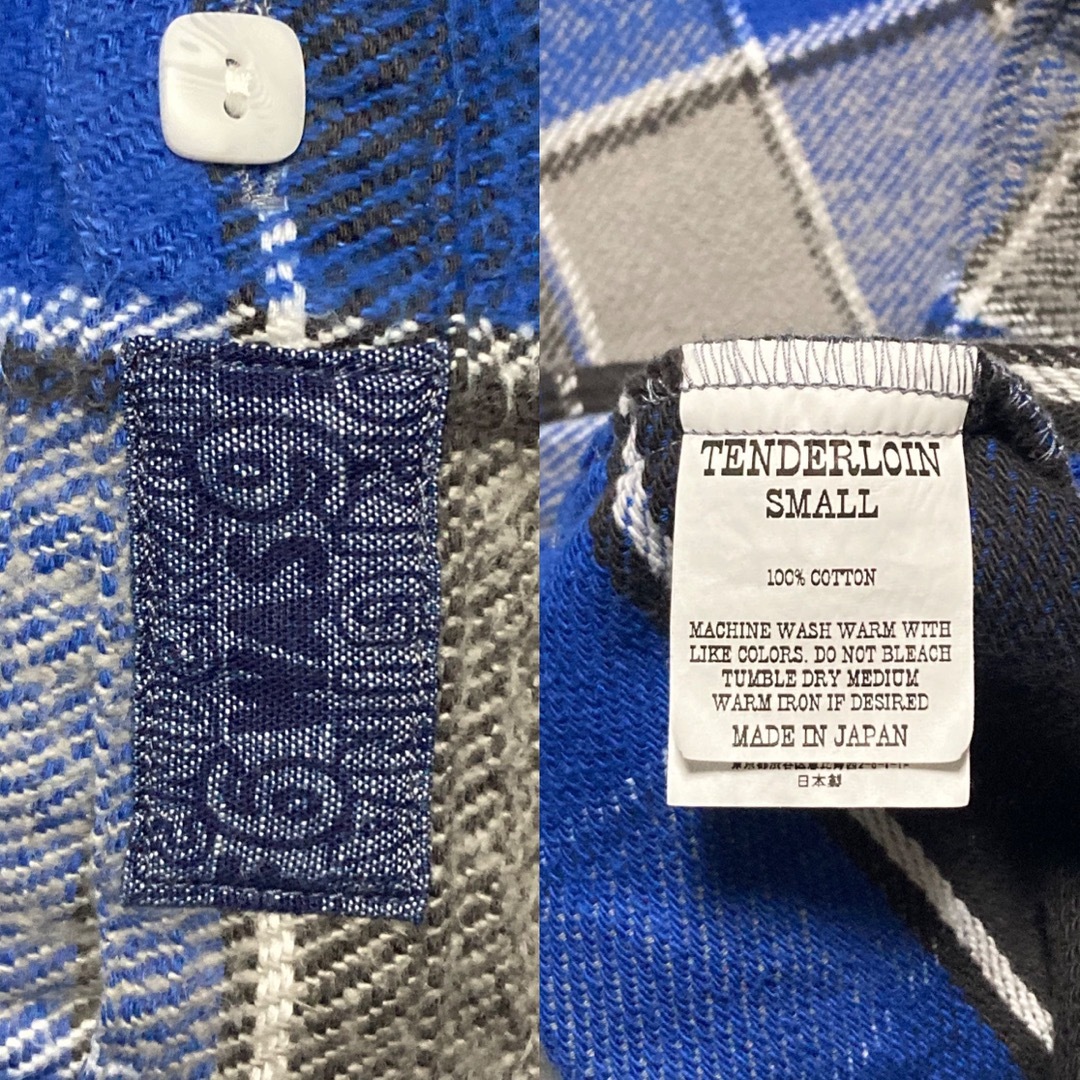 TENDERLOIN - 22SS Sサイズ テンダーロイン チェック ネルシャツ