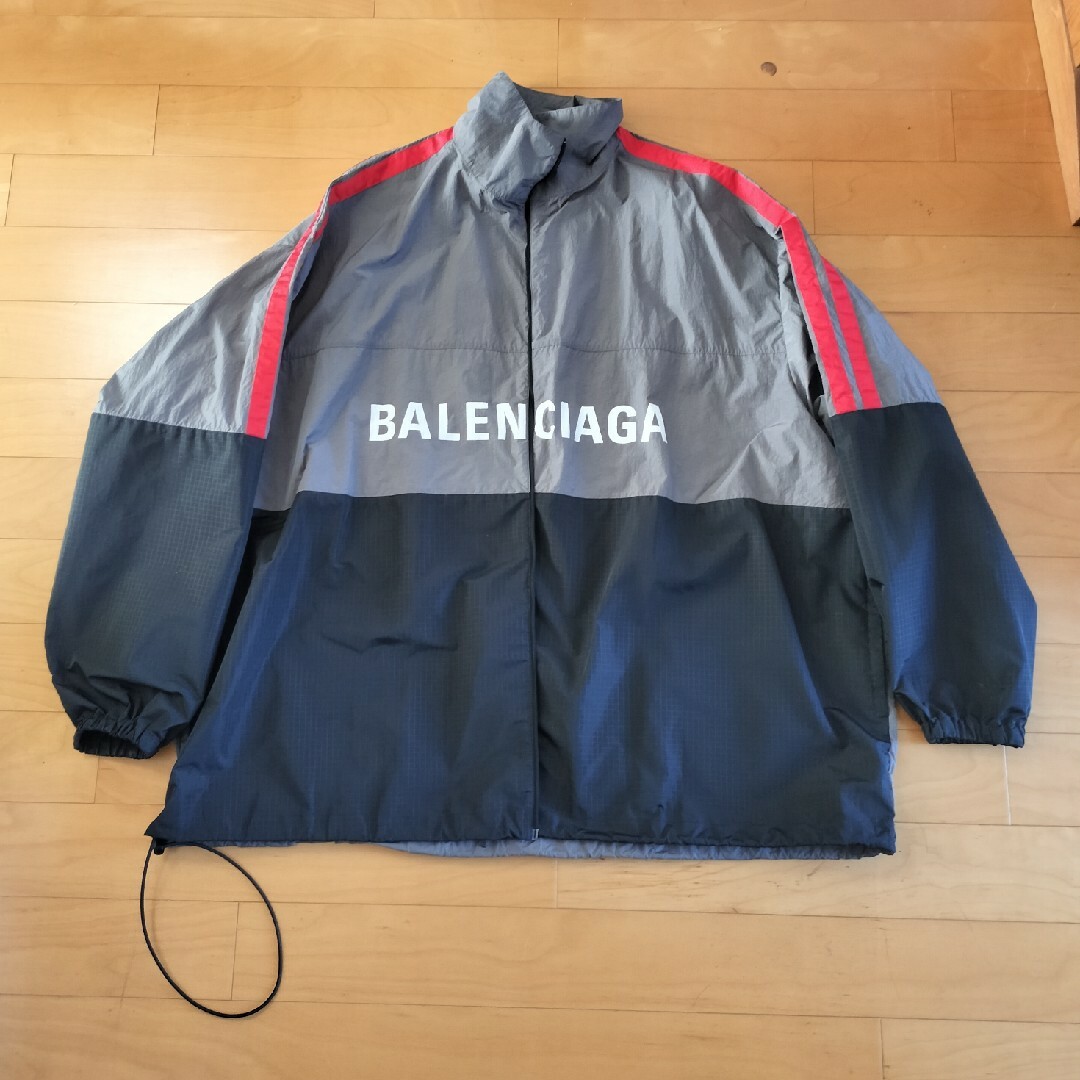 BALENCIAGA - BALENCIAGA バレンシアガ ジップアップ ロゴナイロン