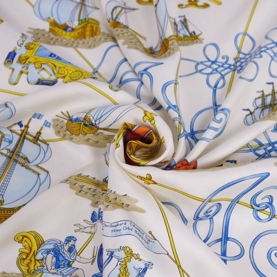 HERMES - エルメス HERMES スカーフ カレ90 VOILES DE LUMIERE 光の