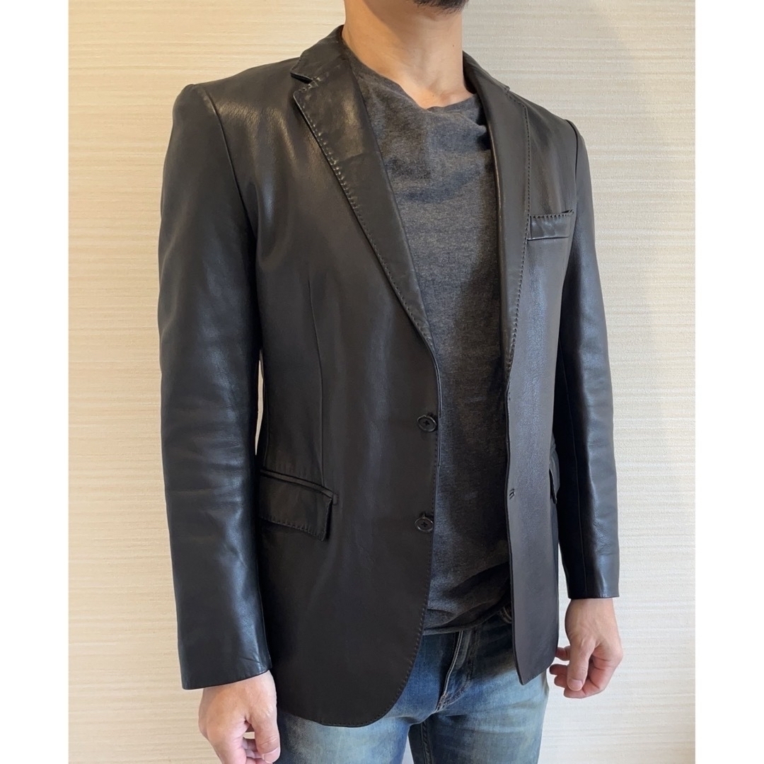 UNITED ARROWS - ユナイテッドアローズ 羊革レザー テーラード