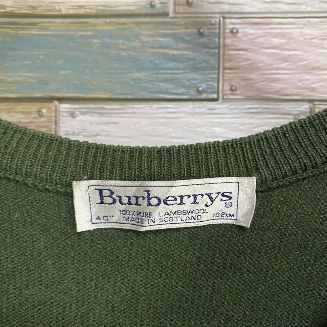 BURBERRY - 【90's】バーバリーズ ニット セーター ワンポイント刺繍