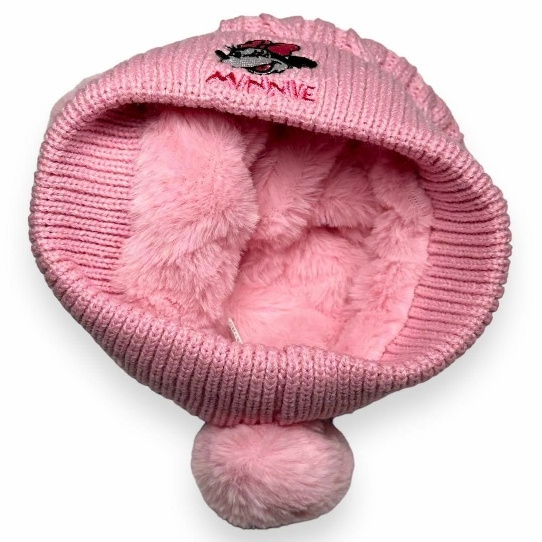 DAISO - 日本未発売 新品 ミニーマウス 刺繍 ニット帽 韓国 ダイソー