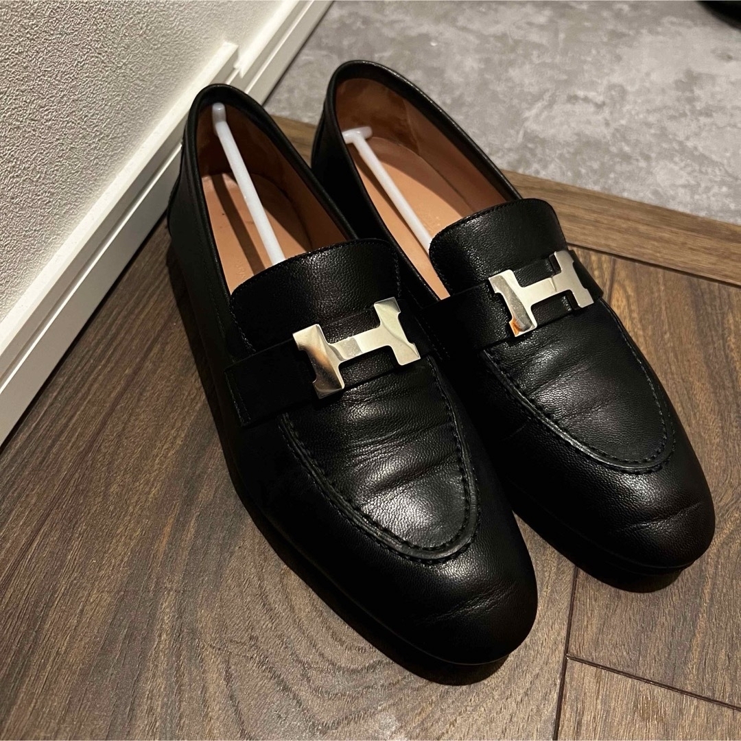 HERMES - モカシン パリ 37 エルメスの通販 by shop｜エルメスならラクマ