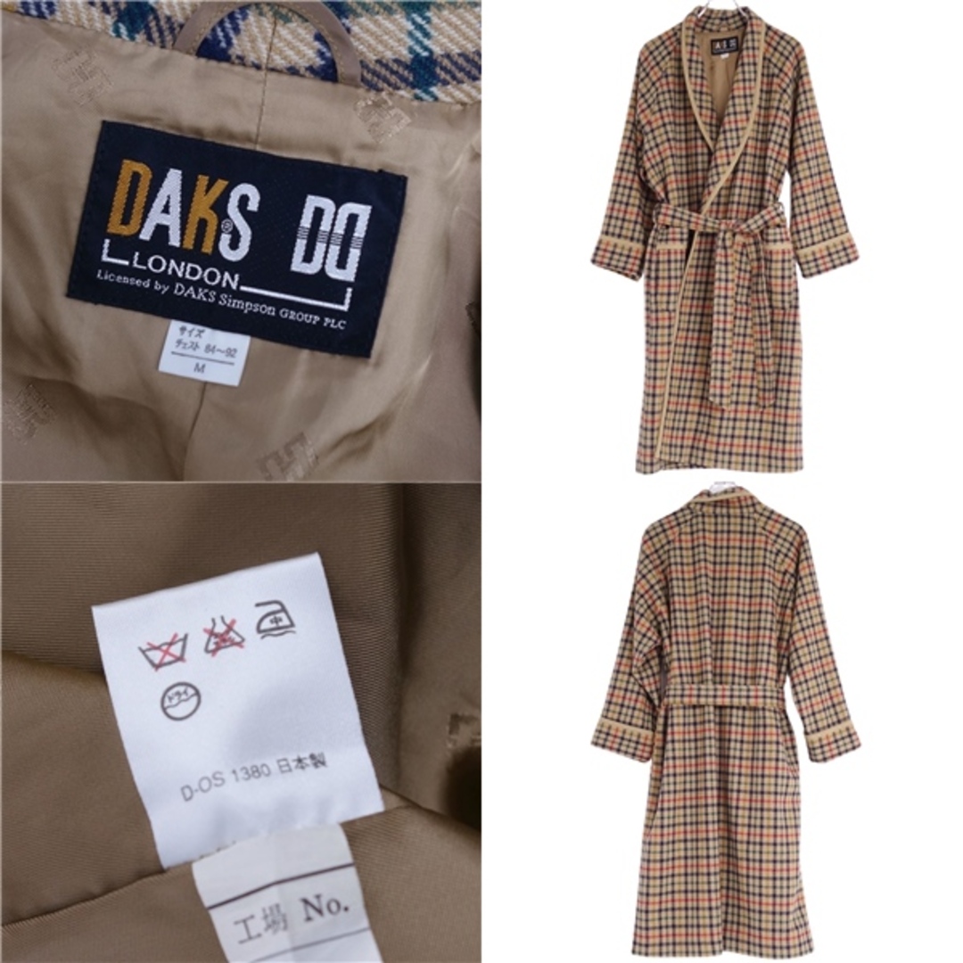DAKS - 美品 ダックス DAKS コート ガウンコート ロングコート ボタン