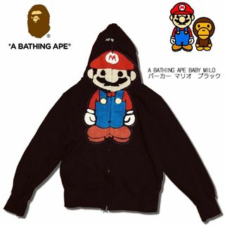 A BATHING APE - 【レア】 BATHING APE BABY MILO パーカー マリオ