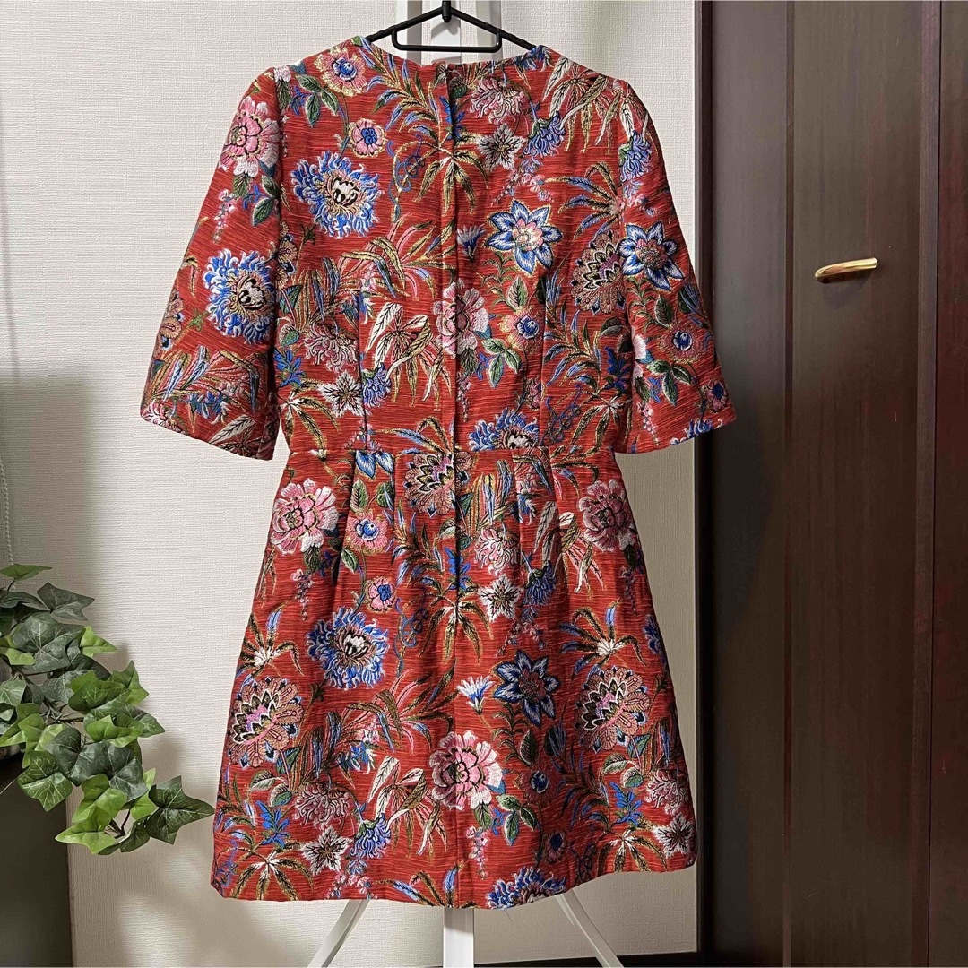 Dolce & Gabbana 花柄ワンピース 赤