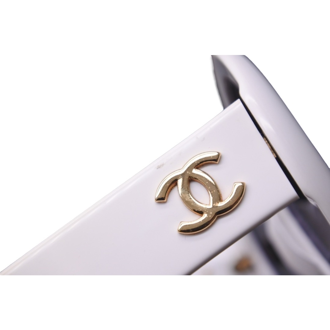 CHANEL - Chanel シャネル サングラス ロゴ 白 ココマーク ブラック