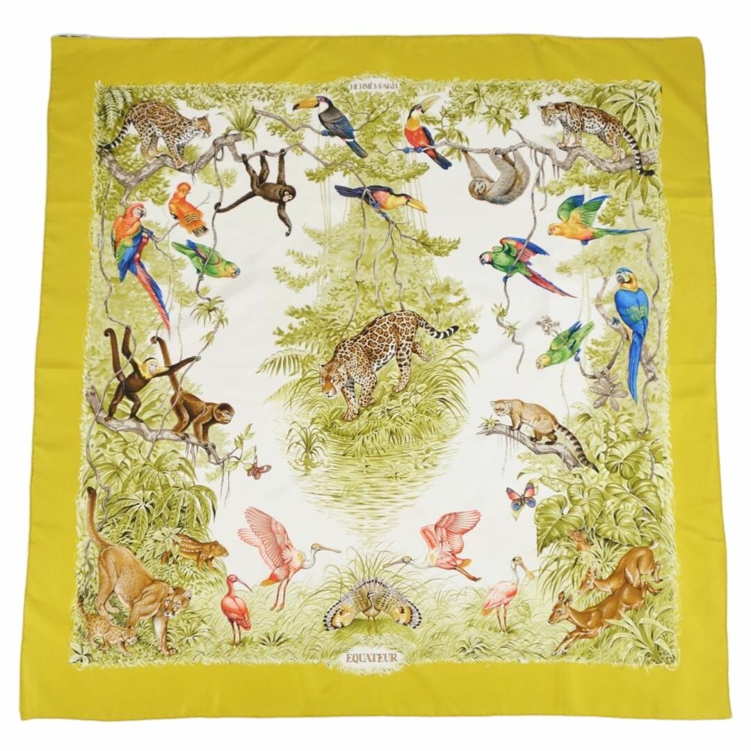 HERMES - エルメス HERMES スカーフ カレ90 EQUATEUR(赤道直下) シルク