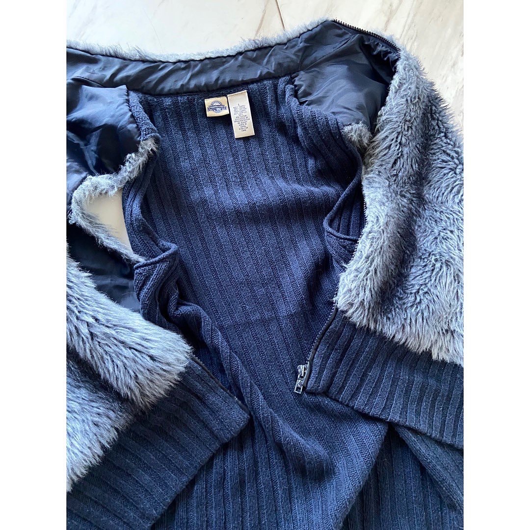 vintage 90s シベリアンハスキーカラー フェイクファー ウルフベストの