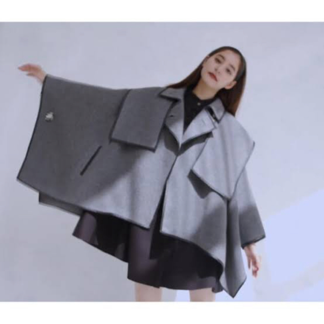 SNIDEL - 【正規品】SNIDEL×新木優子×sweet ポンチョコート GRY グレー