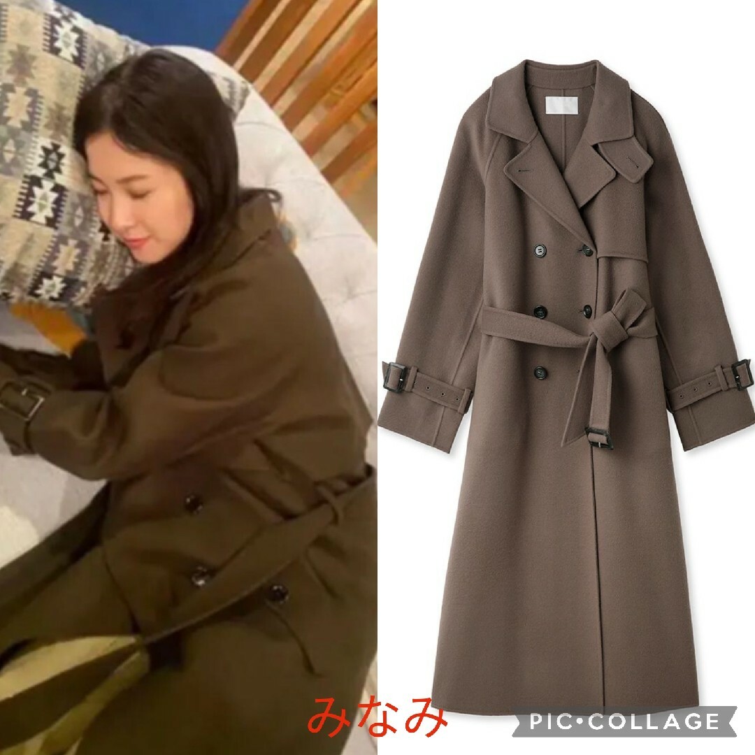 CELFORD - 新品タグ付 ウール混リバートレンチコート 茶色 CELFORDの