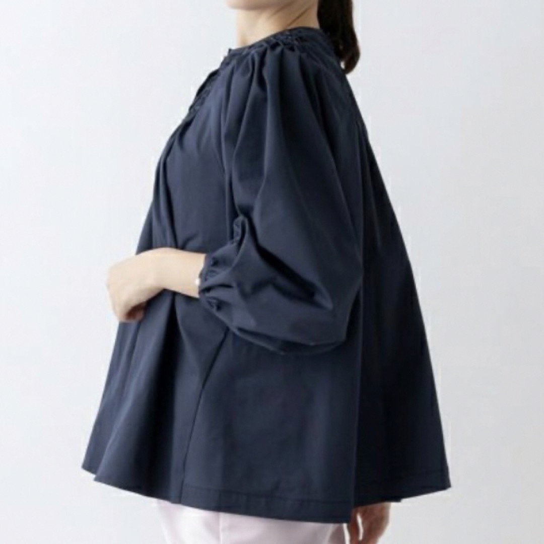 Sono - sono ネイビー ラジアルスモックフレアブラウスの通販 by