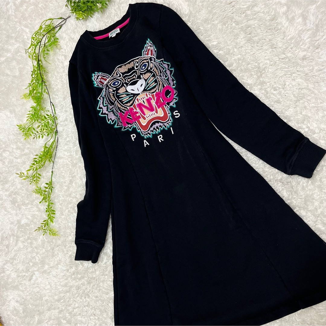 KENZO - KENZO ケンゾー ワンピース スウェット 虎 トラ タイガー 刺繍