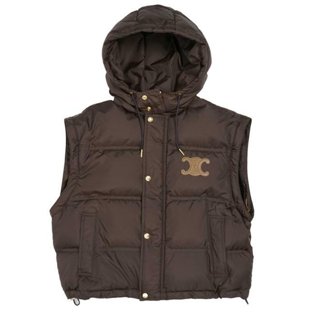 CELINE - CELINE セリーヌ TRIOMPHE CROPPED DOWN JACKET IN