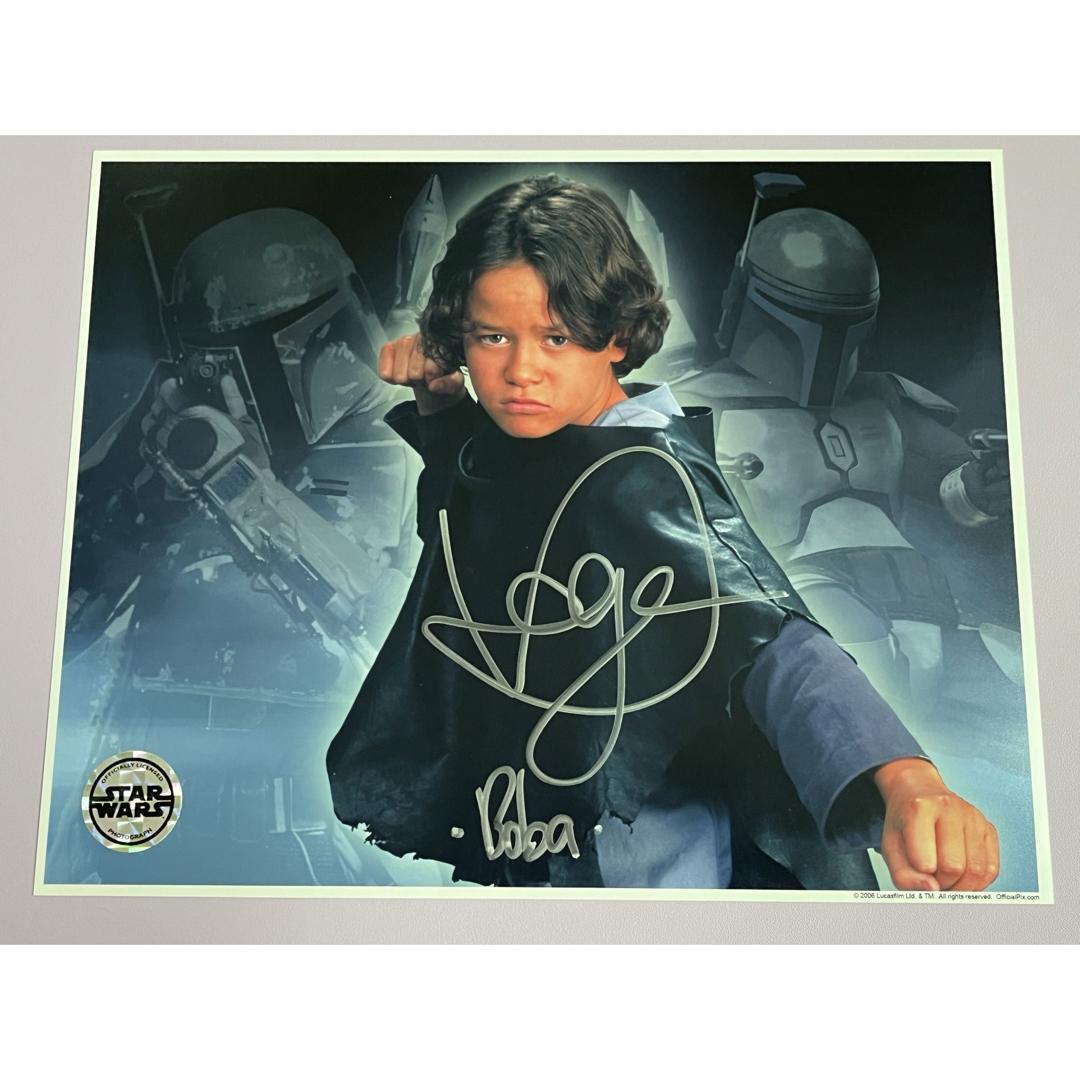 スターウォーズ 直筆サイン ボバ・フェット少年 ダニエル・ローガン氏