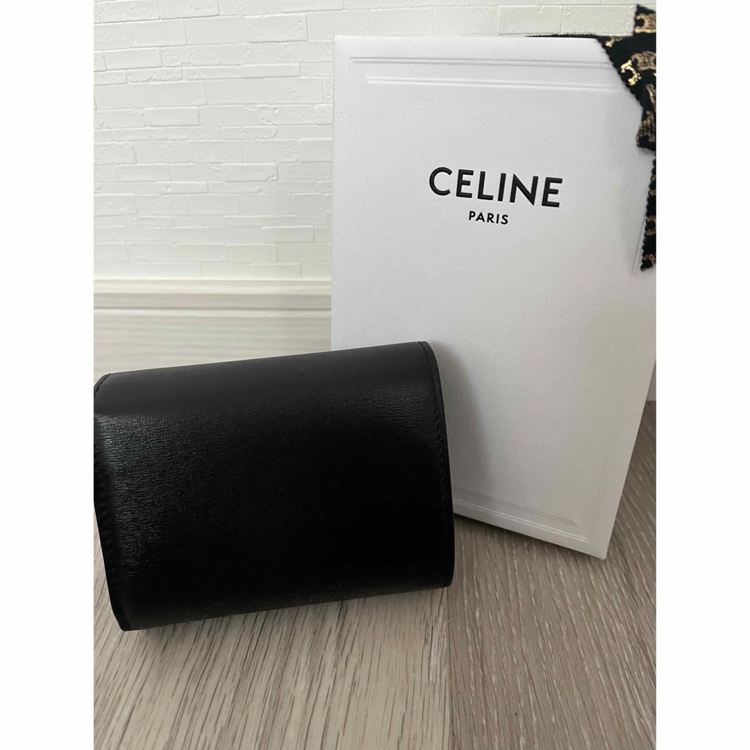 CELINE - CELINE スモールウォレット トリオンフ シャイニーカーフ