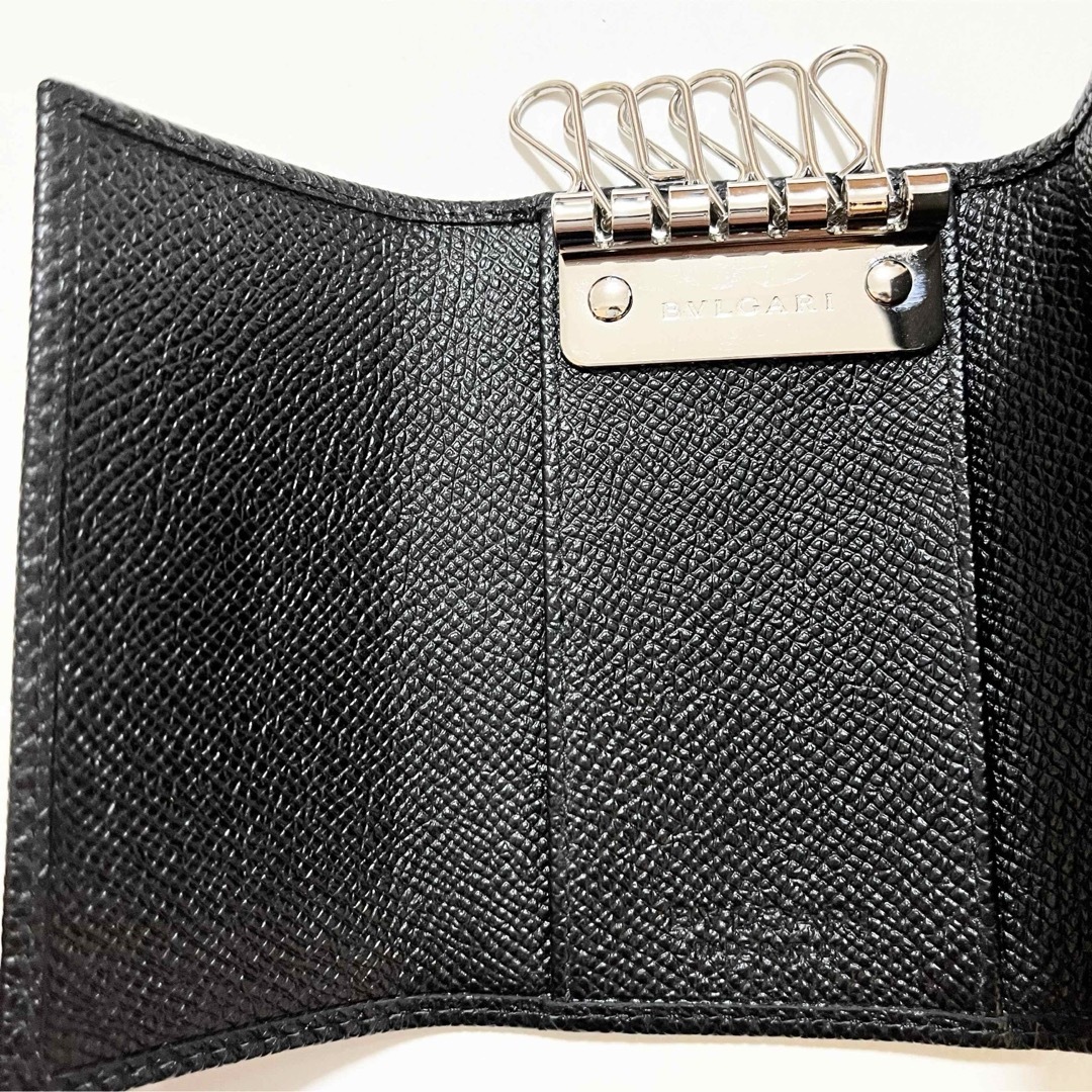 BVLGARI - ほぼ未使用☆ BVLGARI ブルガリ キーケース ブラック 黒 箱