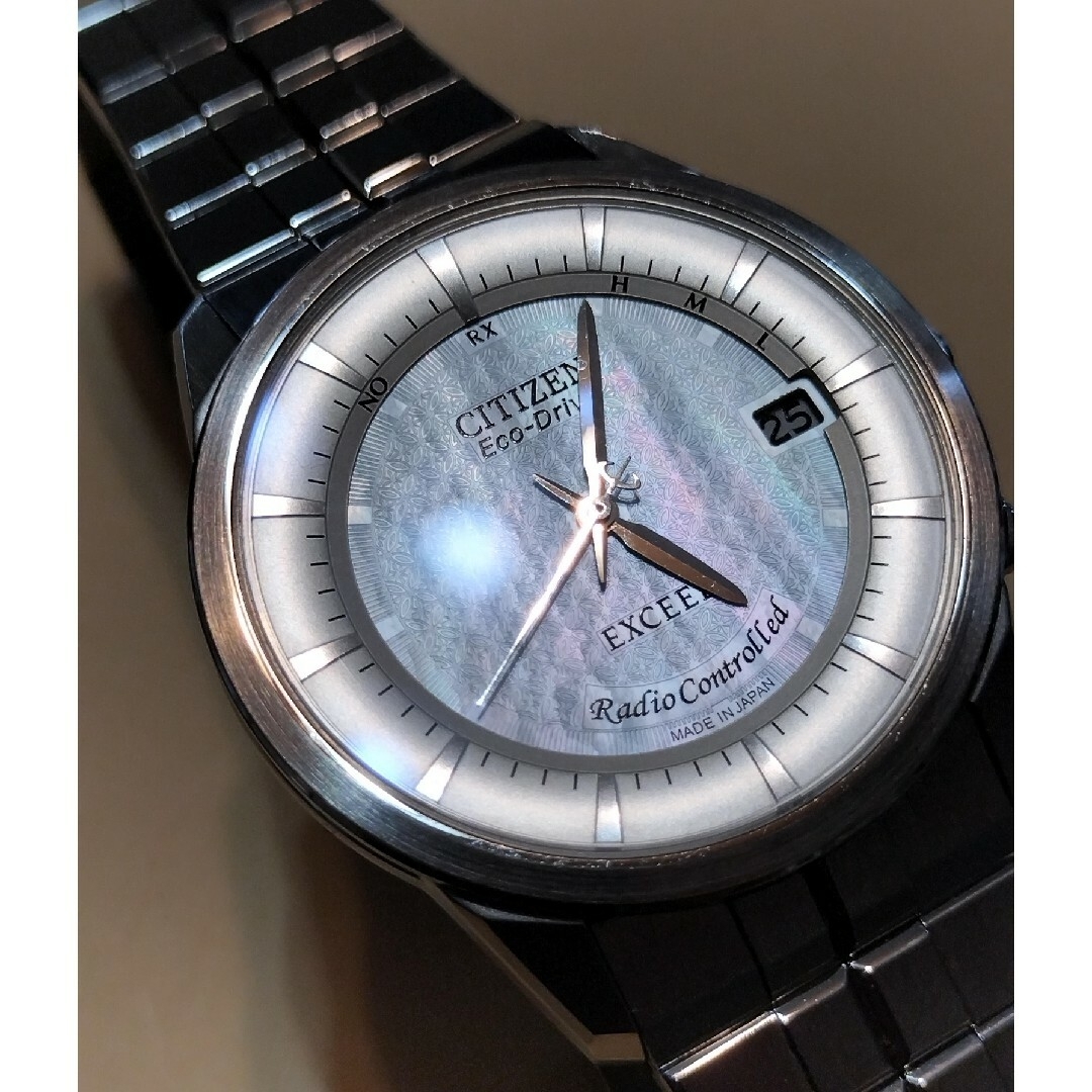 CITIZEN - レア物 白蝶貝文字盤 シチズン 高級ライン エクシード 電波