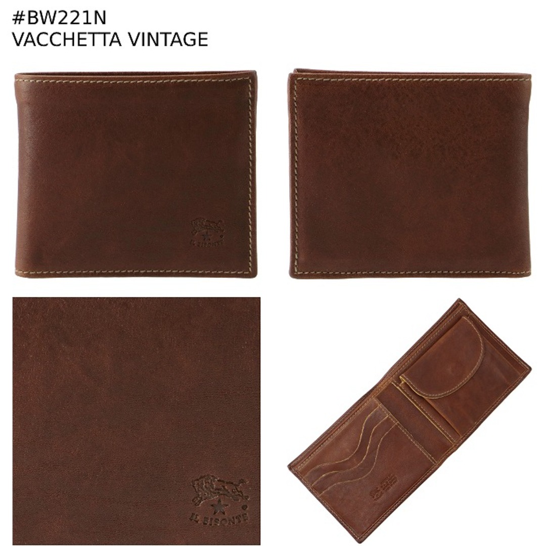 IL BISONTE - イルビゾンテ IL BISONTE 財布 二つ折り メンズ 小銭入れ