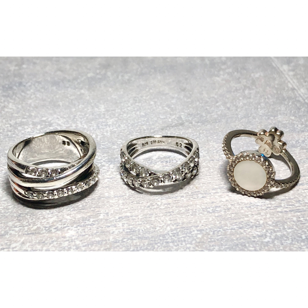 Folli Follie - Folli Follieフォリフォリ 指輪 シルバー 3点セット