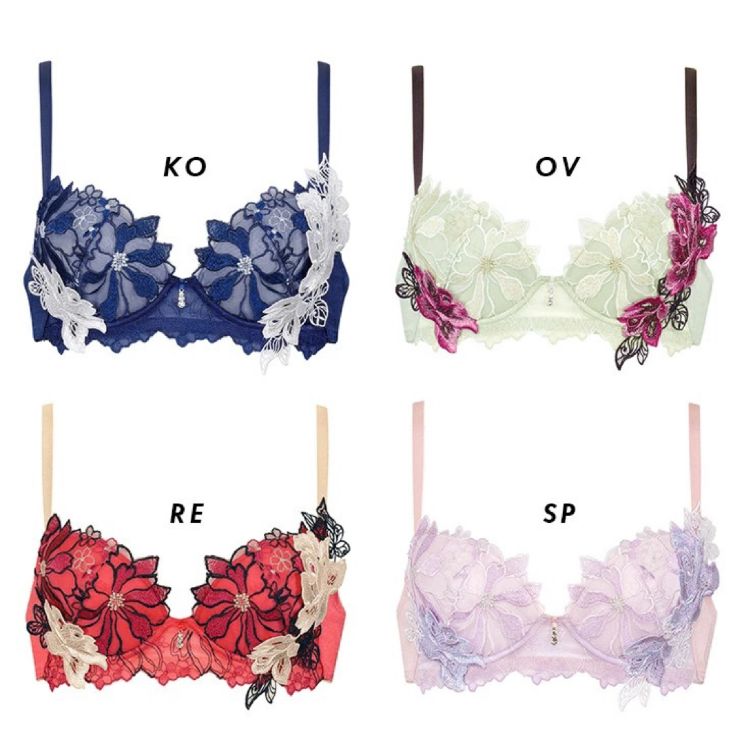 Wacoal - サルート96グループPアップブラソングセット(レッド)の通販