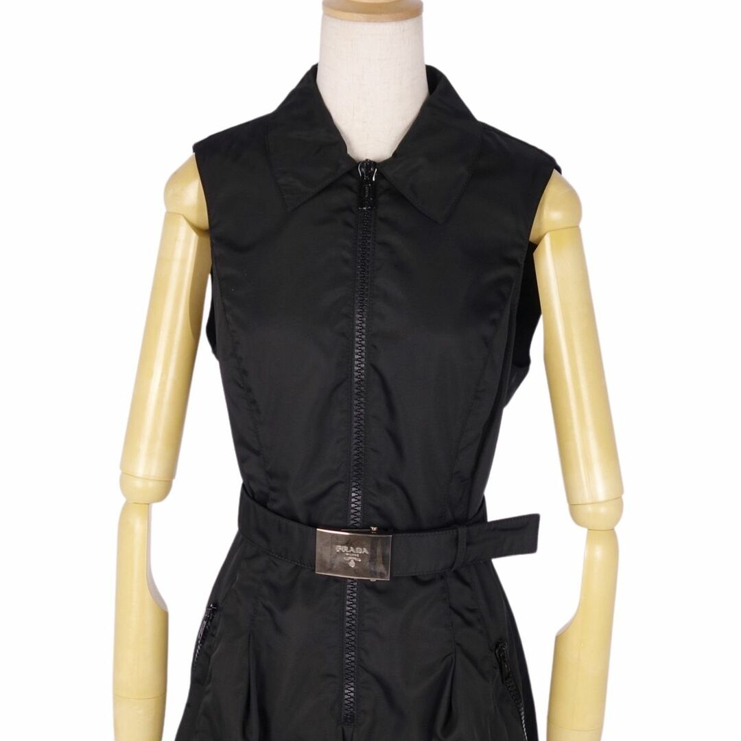 PRADA - 美品 プラダ PRADA ワンピース ドレス ノースリーブ ハーフ