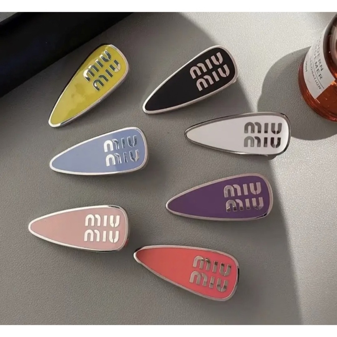 MIU MIU - 新品未使用！miumiuヘアピン♡ピンク♡ヘアクリップ♡ミュウ