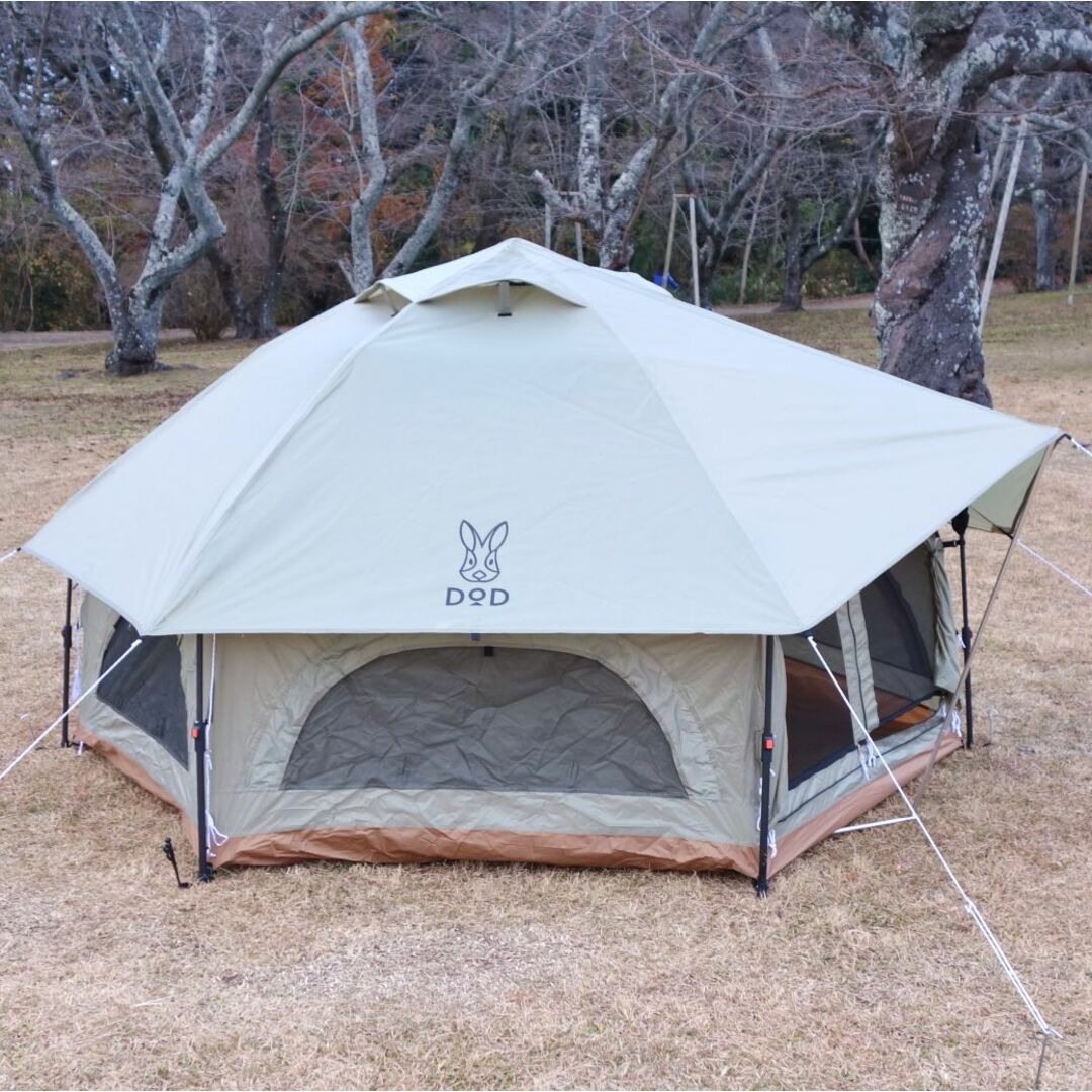 美品 ディーオーディー DOD キノコテント T4-610-KH ライトカーキ