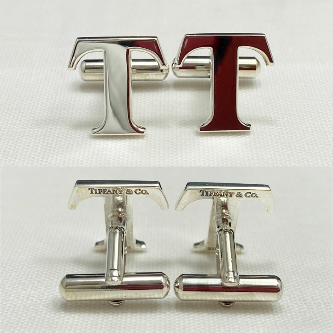 Tiffany & Co. - 新品仕上 廃盤 ティファニー Tロゴ カフス タイタック