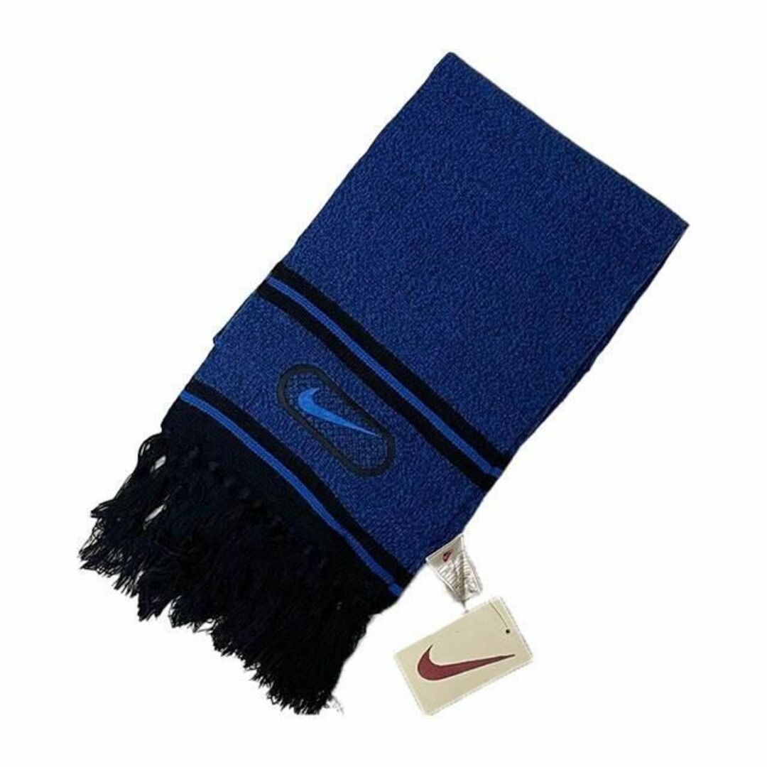 NIKE - 新品(デッド) NIKE ナイキ ニットマフラー ブルー スウッシュ
