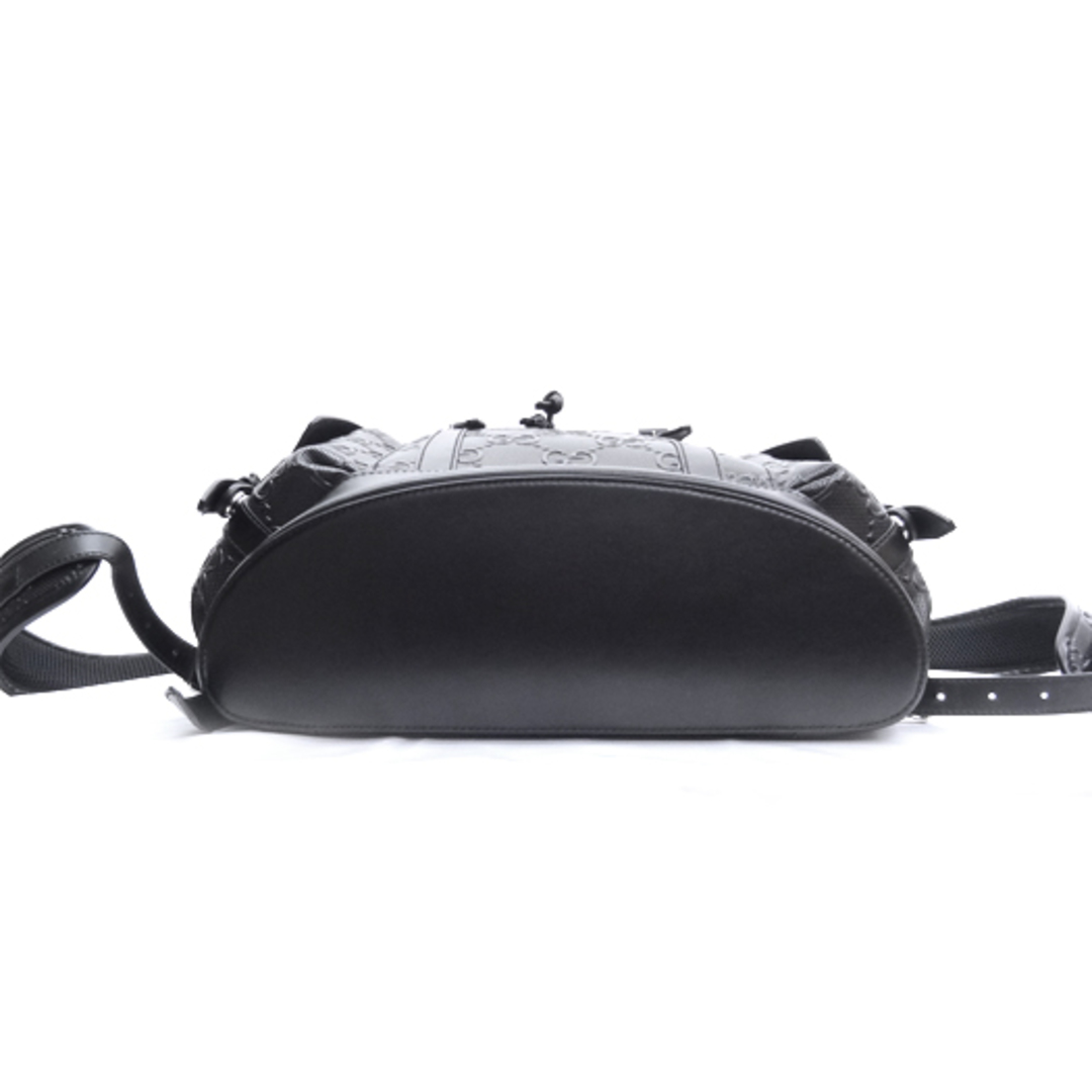 GUCCI - グッチ GGエンボス バックパック GGエンボス レザー ブラック