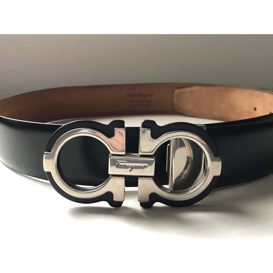 FERRAGAMO - フェラガモ ダブルガンチーニ メンズ ベルト NF-67 A125の