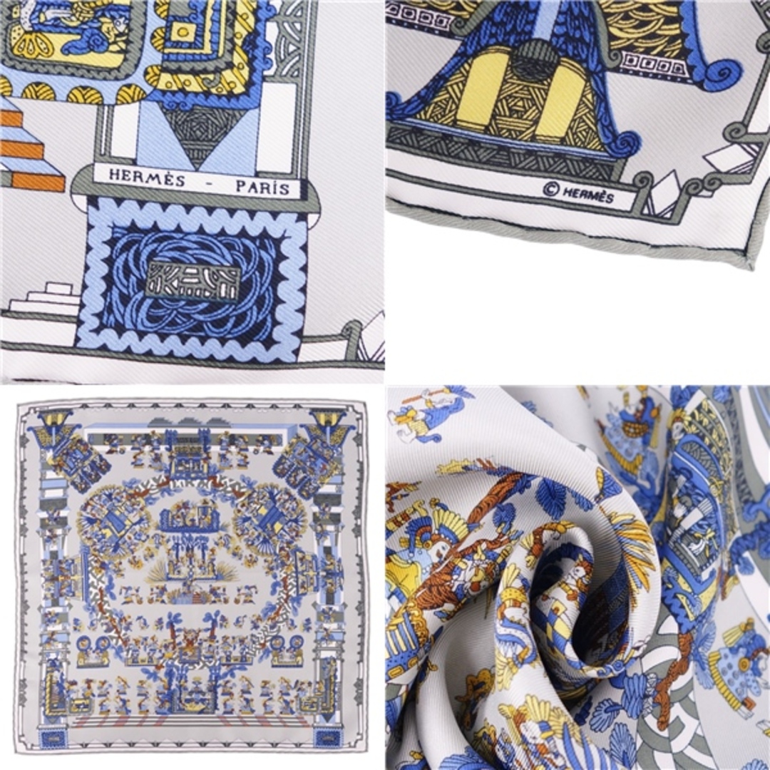 HERMES - 美品 エルメス HERMES スカーフ カレ40 STRES et SOLEILS