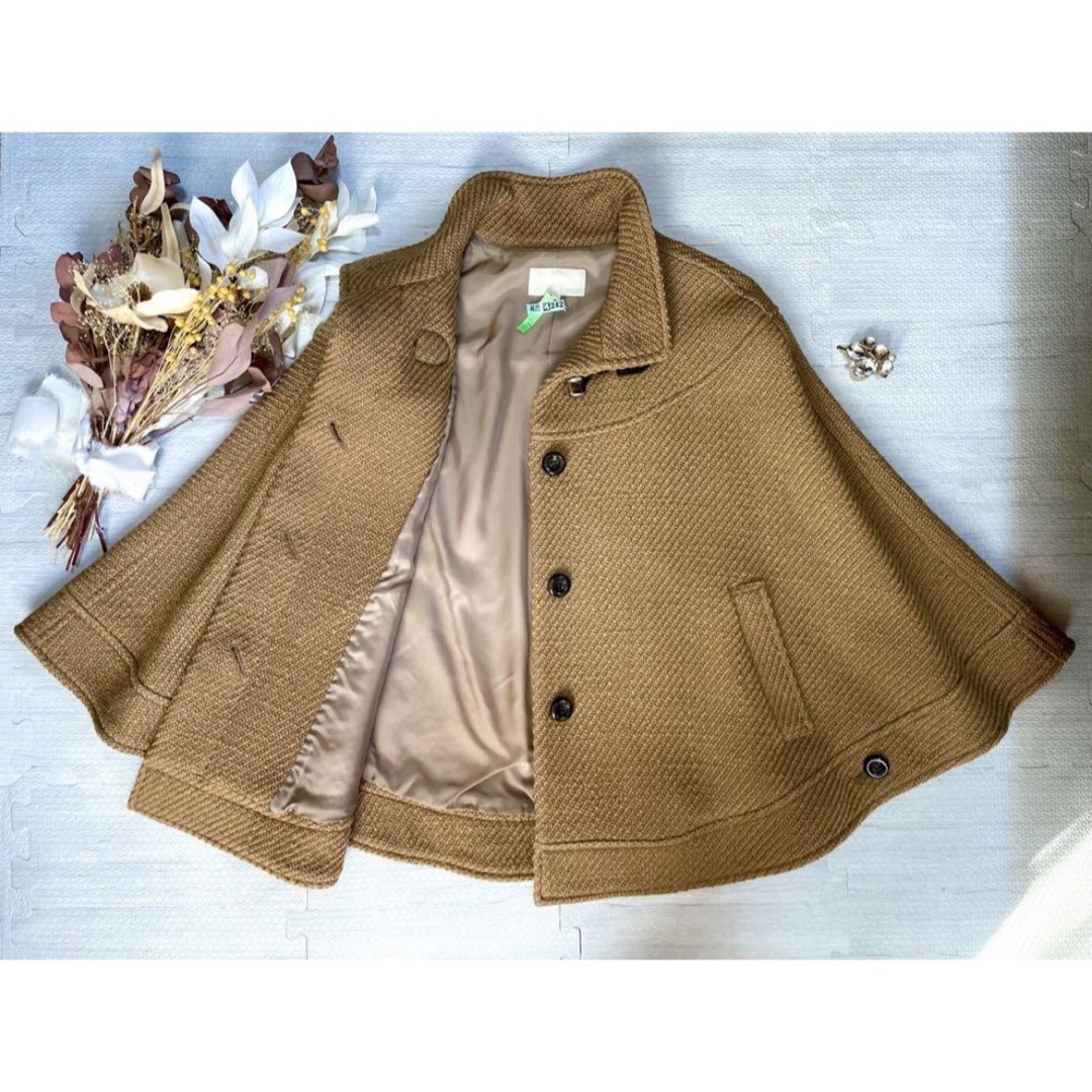 ✨極美品✨バーバリーブルーレーベル ポンチョ アンゴラ ノバチェック