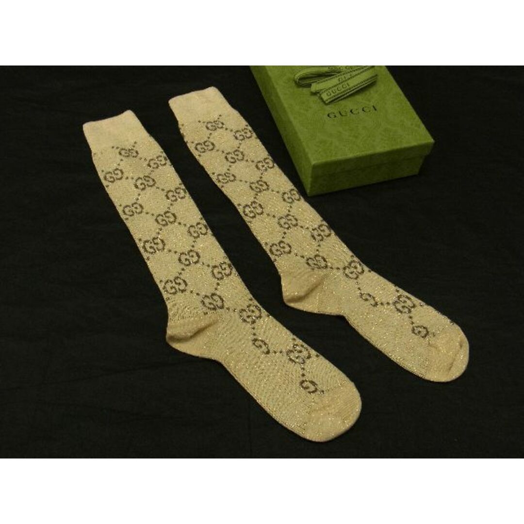超特価！！ GUCCI ベージュ GGパターン ソックス 超特価！！ GUCCI