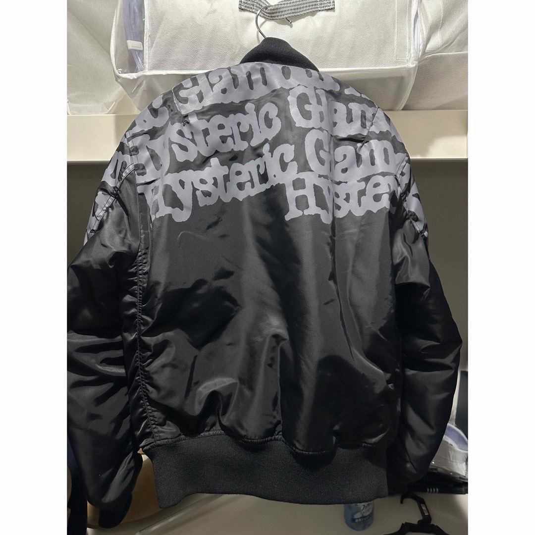 HYSTERIC GLAMOUR - ヒステリックグラマー TYPE LOGO MA-1 ブラック S