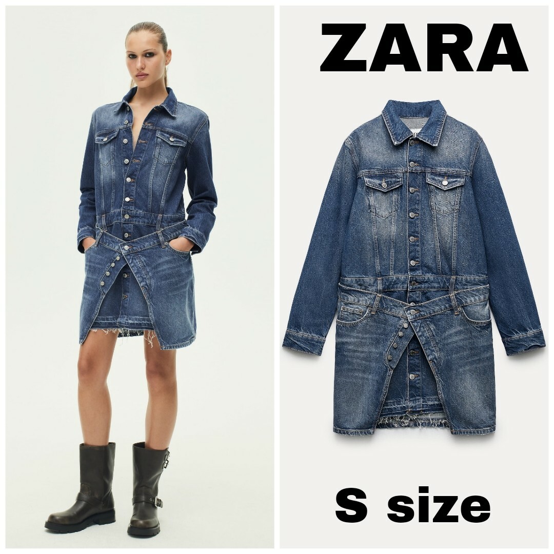 ZARA - ZARA ZW デニムワンピース Sサイズの通販 by dress_me_up's