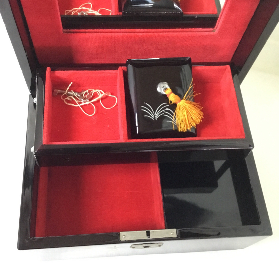 昭和レトロ商品☆オルゴール ジュエリーケース アクセサリーケース