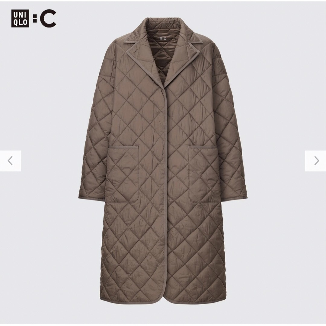 UNIQLO - ユニクロC パフテックオーバーサイズコート ブラウン S の