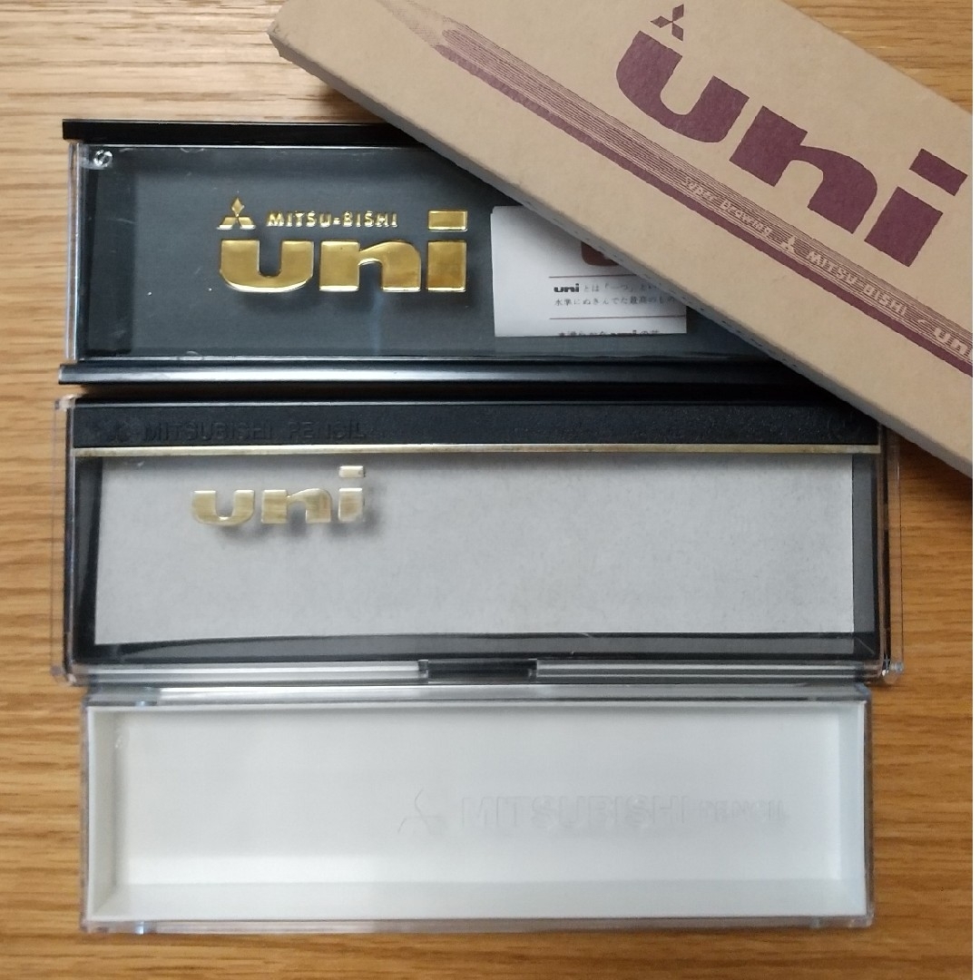三菱鉛筆 - 昭和レトロ☆三菱uni鉛筆ケース×2種+オマケつき☆未使用
