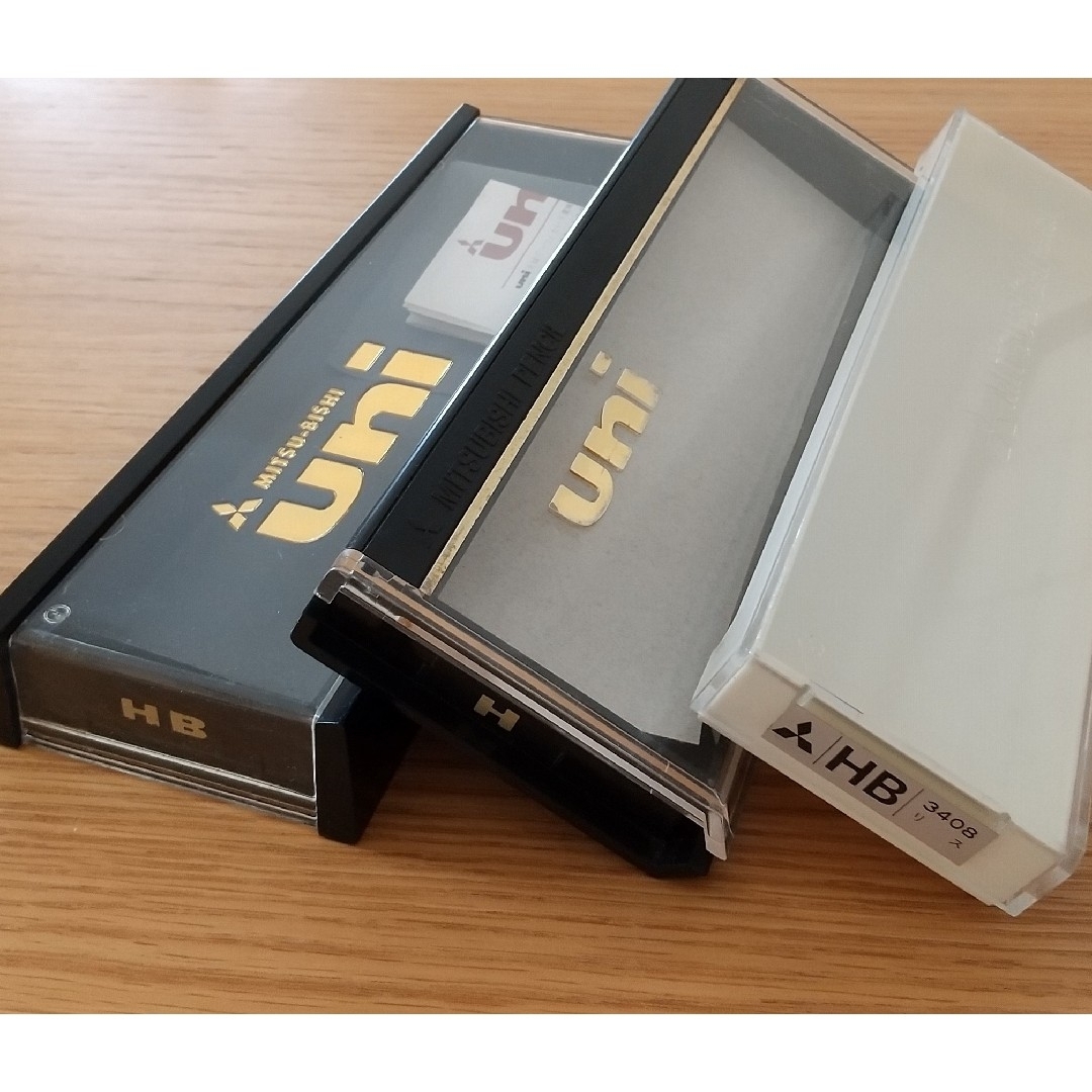 三菱鉛筆 - 昭和レトロ☆三菱uni鉛筆ケース×2種+オマケつき☆未使用