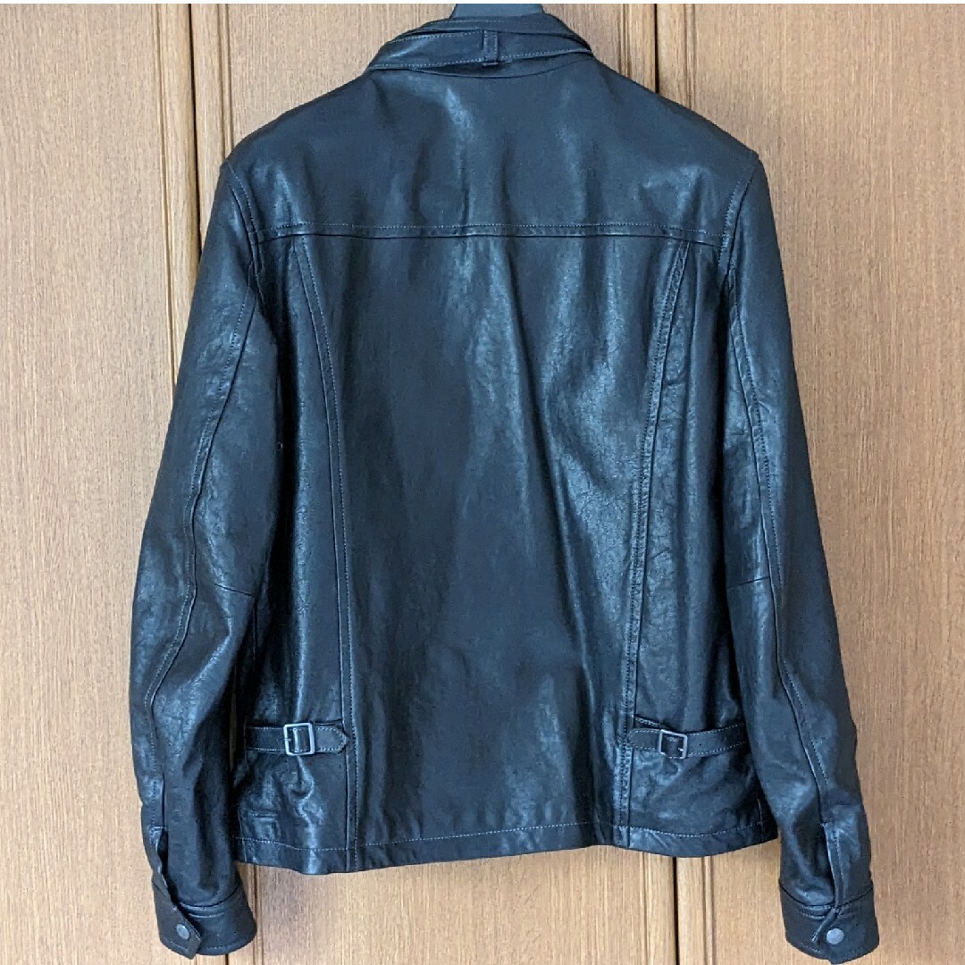 MEN'S BIGI - メンズビギ シングルライダース レザージャケット 羊革