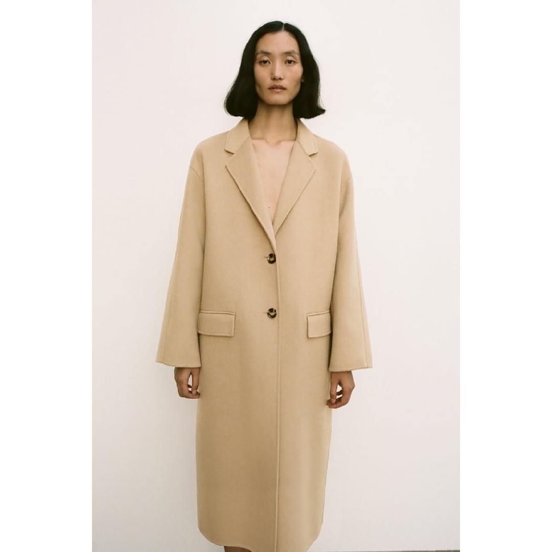 ZARA - ZARA ZW COLLECTION ダブルフェイス ウールブレンド コートの