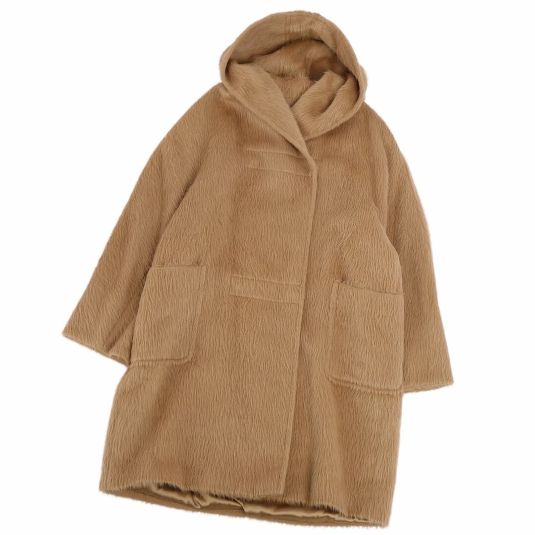 Max Mara - 美品 マックスマーラ Max Mara コート 白タグ フーデッド
