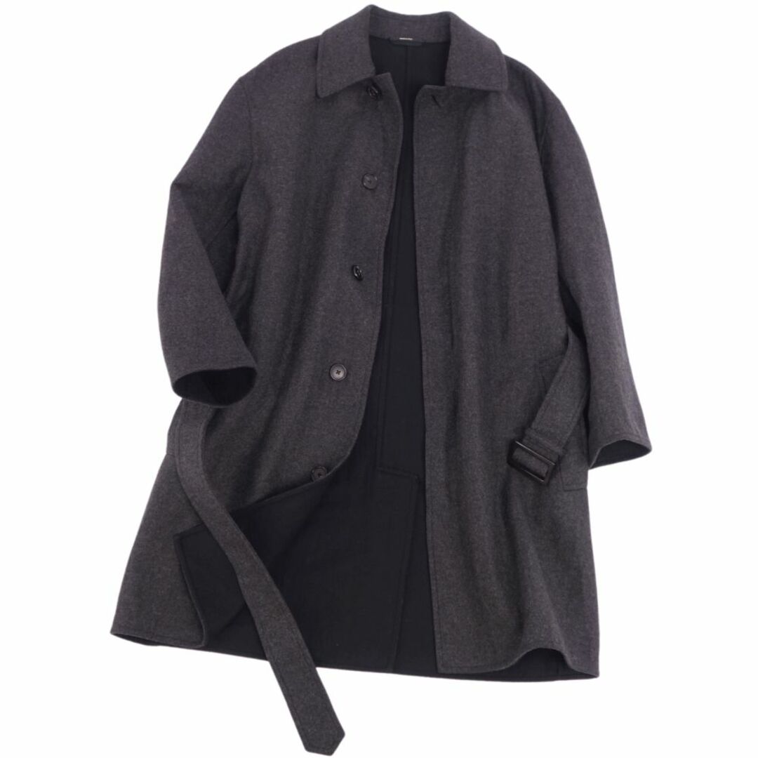 HERMES - 美品 エルメス HERMES コート ベルト付き ステンカラーコート